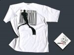 T-shirt dla nurka KASSA Freediving Code BIAŁY