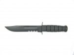 Nóż KA-BAR czarny z piłą skórzana pochwa (1212)