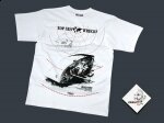 T-shirt dla nurka KASSA Wrak Brioni Sonar BIAŁY